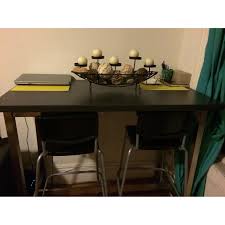 Ikea High Top Table W 2 Stools Aptdeco High Top Table Kitchen High Top Tables Ikea Table Tops