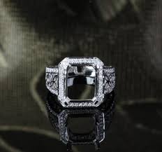 Affordable Custom Diamond Semi Mounts Setting Logr Emerald Gemstone Engagement Rings Gemstone Engagement Rings Semi Mount Ring