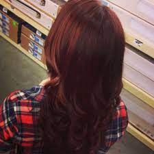 Darker Red Mahogany Global Color With Copper Accent Color 85 110 Hair Styles Winter Hairstyles Long Hair Styles