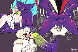 3:2 age difference anthro asmodeus (helluva boss) ass balls big  breasts big penis blonde hair blush bodily fluids breasts charlie  morningstar (hazbin hotel) cum cum in mouth cum in
