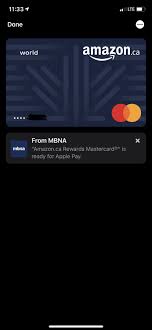 We did not find results for: Mbna Amazon Ca Mastercard Now Has Apple Pay Personalfinancecanada
