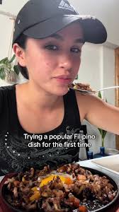 Trying Sisig for the first time, in the Philippines 🇵🇭 Price: 280 pesos =  $7.26aud 📍 Manang Fe BBQ, Moalboal -Philippines #travel #solotravel #food  #foodie #foodreview #sisig #sisigphilippines ...