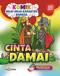 Download Gratis Ebook Komik Nilai Nilai Karakter Bangsa Cinta Damai Bilingual Bahasa Indonesia Dan Bahasa Inggris Comic Books Comics Books