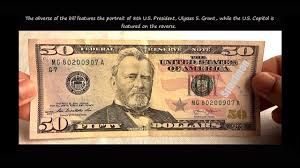 Well… pull out a dollar bill from your wallet, purse, or pocket change. United States New Fifty Dollar 50 Bill Features Security Youtube