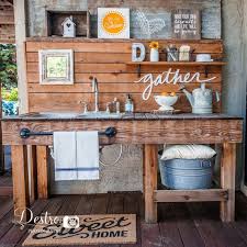 Outdoor Sink Restyle The Outdoor Kitchen Sink This Diy Project Is Still One Of My Favorites And Is Just Outdoor Kitchen Sink Outdoor Sinks Outdoor Kitchen