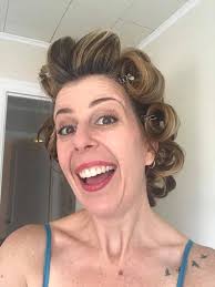 1976 hair styling tutorial with curlers and ironing