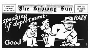 See Vintage Manspreading Ads And More From The 40s And 50s Subway Courtesy Campaign Subway Poster Subway Vintage Ads