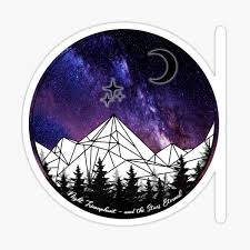 The image is png format with a clean transparent background. Night Court Symbol Stickers Redbubble