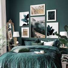 It has undertones of green, which give it a timeless, dramatic touch. Scandinavian Poster Leaves Wall Art Plant Canvas Painting Rock Print Landscape Geometry Wall Pictures Posters Aesthetic Room Dec Room Ideas Bedroom Bedroom Green Room Decor Bedroom