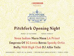 Nah, si tukang speedy ini tetap juga nelpon saya. Pitchfork Opening Night Borns