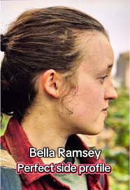 Bella Ramsey Zoomed in Face