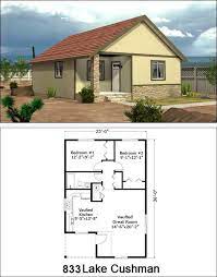 Lake Cushman 833 Sf Affordable House Plans Small House Plans Building A House
