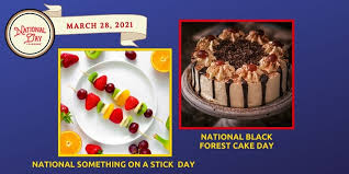September 12 national chocolate milkshake day. March 28 2021 National Black Forest Cake Day National Something On A Stick Day National Day Calendar Radio Short