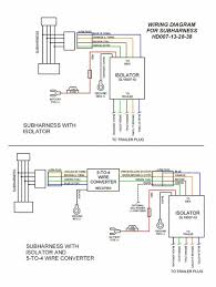 Round 1 1/4 diameter metal connector allows 1 or 2 additional wiring and lighting functions such as back up lights, auxiliary 12v power or electric brakes. Eight Pin Molex Plug N Play Motorcycle Trailer Wiring Sub Harness Rivco