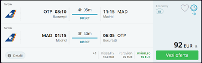 Trouvez vite votre billet d'avion madrid (espagne) en dernière minute. Madrid T2t Ro