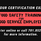 Food Safety Training Certification