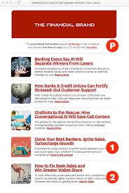 The Financial Brand Edigest Email Newsletter Ads