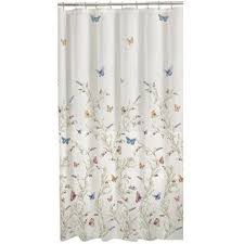 World Menagerie Aidan Boho Bouquet Single Shower Curtain Wayfair Vinyl Shower Curtains Butterfly Shower Curtain Curtains
