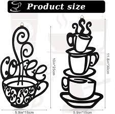 Some of these products will be available in my shop and others will redirect you if. Buy 2 Pieces Coffee Cup Wall Decor Black Coffee Cup Silhouette Wood Wall Art Cafe Themed Wall Art Cup Mug Scrolled Silhouette Metal Wall Art Decor For Coffee Shop Kitchen Restaurant Online