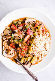 Vegetable Etouffee With Brown Rice Vegetarian Entrees Etouffee Recipe Vegetarian Recipes Dinner