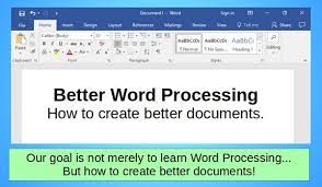 Originally a separate type of application to desktop publishing, the two program types now overlap, with many word processors now including what were once desktop publishing functions. Better Word Processing