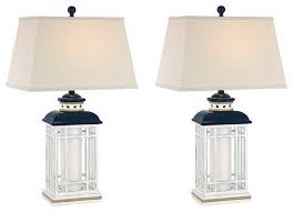 Buy the best and latest lantern table lamp on banggood.com offer the quality lantern table lamp on sale with worldwide free shipping. Seahaven Coastal Lantern Table Lamp Set Of 2 Navy Blue Beach Style Lamp Sets By Seahaven Houzz