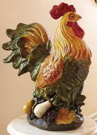Ceramic Rooster Ceramic Rooster Statue Orvis Ceramic Rooster Chicken Figurines Rooster Statue