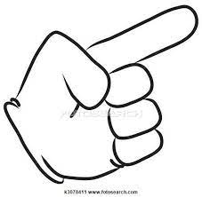 Cartoon Hand Pointing Clip Art K3078411 Clip Art Pointing Hand Hand Drawing Reference