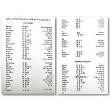 Semoga selalu dalam lindungan dan rahmat allah swt ya, amiin. Buku Panduan Nama Mandarin Yang Indah Hoki Dan Populer Shopee Indonesia