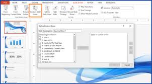 How To Make A Custom Slide Show In Powerpoint 2016 Free