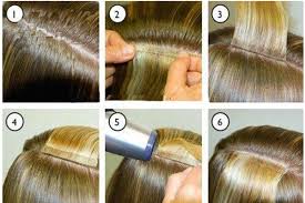 Tips for wearing seamless tape in hair extensions: How To Apply Tape Or Skin Weft Hair Extensions Emeda Hair
