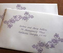 Sending customers promotional items and. Custom Wedding Invitation Envelope Addressing Invitations By Ajalon