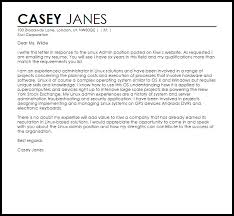 Learn how to start an how to structure a cover letter uk essay from clear practical and theoretical advice that will help you overcome problems connected with understanding its principles. Linux Admin Cover Letter Sample Cover Letter Templates Examples