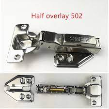 You can adjust most cabinet door hinges quite easily using the screws inside the door. Half Overlay 502 High Quality Stainless Steel Removable Hinges Hydraulic Furniture Hinges Damper Buffer Cabinet Door Hinges Cabinet Hinges Aliexpress