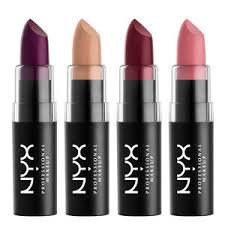 The lipstick comes in a black colored round plastic tube with a matte finish. Matte Lipstick Nyx Matte