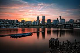 In portland, oregon, the first day of july is 15 hours, 40 minutes long. Vintage Nautical Home Decor Posters Prints Portland Home Decor Portland Oregon Sunset Skyline Poster Art Print Home Garden