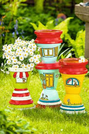 Bunte Vogeltranke Kreativ Welt De Dekorierte Blumentopfe Blumentopf Design Selbstgemachte Tongefasse