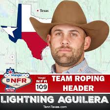 🏆 Wrangler National Finals Rodeo 2025 — Round 1 Results 🔥 TEAM ROPING •  Top 6 1️⃣ Lightning Aguilera (Heeler) & Kaden Profili (Header) 💥 4.0  seconds • $36,668 A lightning-fast run