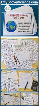 Population Ecology Task Cards Printable And Digital Distance Learning Task Cards Biology Lessons Ecology Lessons