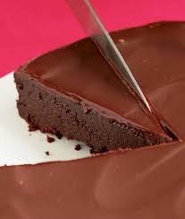 Flourless Chocolate Cake With Chocolate Glaze With Bittersweet Chocolate Unsalted Butter L Desserts Flourless Chocolate Cakes Flourless Chocolate Cake Recipe