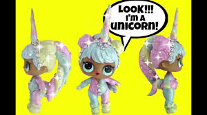 Lol Bon Bon Unicorn Custom L O L Surprise Series 2 Doll Story Video Cookie Swirl C Unicorn Doll Lol Dolls
