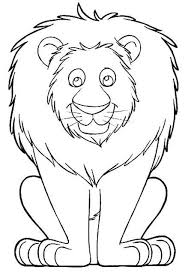 Keep your kids busy doing something fun and creative by printing out free coloring pages. Lion Printable Kids Drawing Peepsburgh