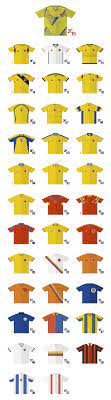 Los aficionados de la selección están a la espera de lo que será la nueva camiseta de colombia. Todas Las Camiseta De La Seleccion Colombia En La Historia Futbol Internacional Deportes Eltiempo Com