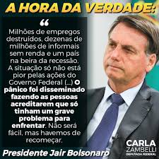 Carla zambelli vai à justiça para barrar renan na relatoria da cpi da covid. Carla Zambelli Nosso Presidente Jair Messias Bolsonaro Esteve Certo Desde O Principio Mas Infelizmente Para Muitos A Politica E A Ganancia Pelo Poder Falaram Mais Alto Do Que A Vida De