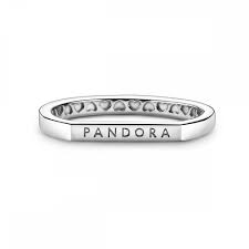 Create a custom charm with the pandora engraving bar! Pandora Logo Bar Stacking Ring Jewellery From Francis Gaye Jewellers Uk