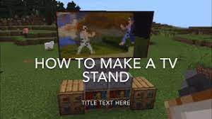 Discuss, share, and ask questions about minecraft commands and command blocks. How To Build A Tv Stand In Minecraft Herunterladen