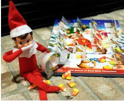 Have Elf Eat All Chocolates From Advent Calendar Elf On The Shelf Elf Christmas Elf