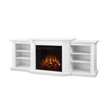 Fireplace media stands resemble traditional media center consoles. Real Flame 7930e W Valmont 75 1 4 Freestanding Electric Fireplace Tv And Media Console In White