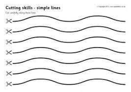Start with the thick black straight lines and work up. Cutting Skills Printables For Primary School Sparklebox