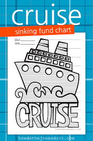 cruise sinking fund chart sinking funds savings chart